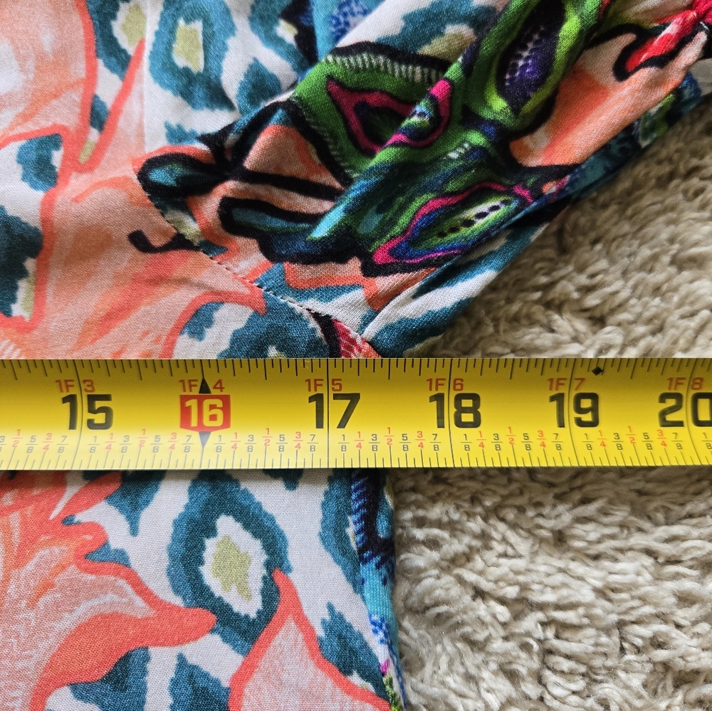 Blank London Anthropologie Top Womens S Colorful Floral Jersey - Picture 9 of 10